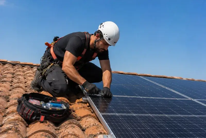 Maintenance et monitoring de panneaux solaires à Valliguières