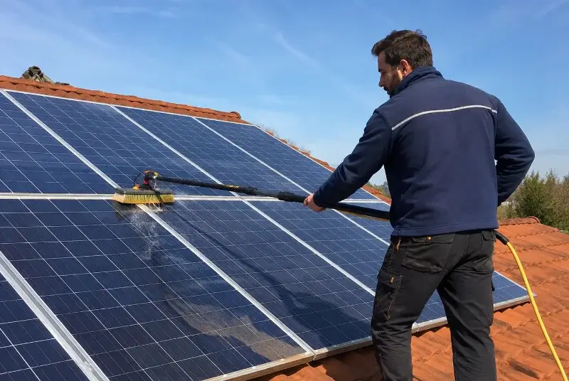 Nettoyage et entretien de panneaux solaires à Valliguières